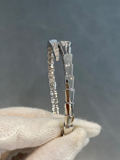 [LUXORA]SERPENTI BRACELET DIAMONDS SILVER