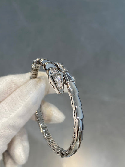 [LUXORA]SERPENTI BRACELET DIAMONDS SILVER