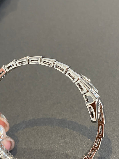 [LUXORA]SERPENTI BRACELET DIAMONDS SILVER