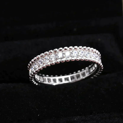 [LUXORA]PERLEE DIAMOND SILVER RING