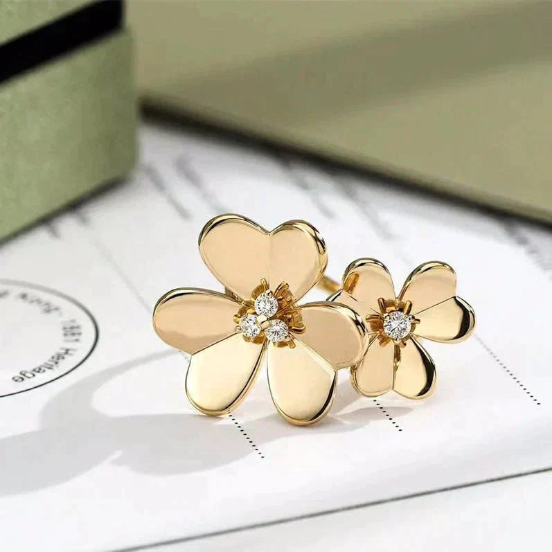 [LUXORA]CLOVER COMOS GOLD DIAMOND RING