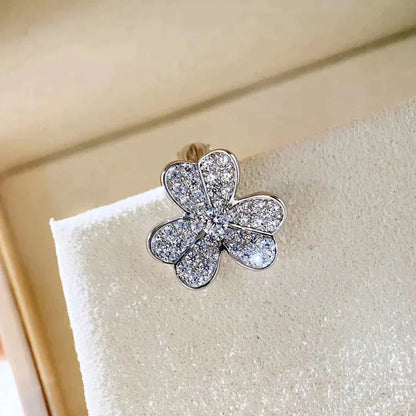 [LUXORA]CLOVER COMOS DIAMOND EARRINGS SILVER