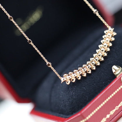 [LUXORA]CLASH PINK GOLD NECKLACE