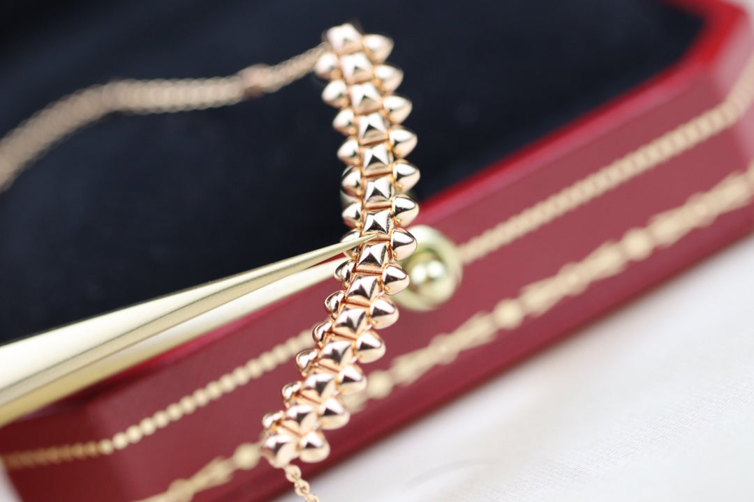 [LUXORA]CLASH PINK GOLD NECKLACE