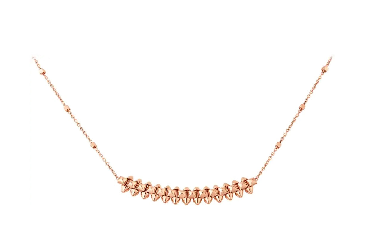 [LUXORA]CLASH PINK GOLD NECKLACE