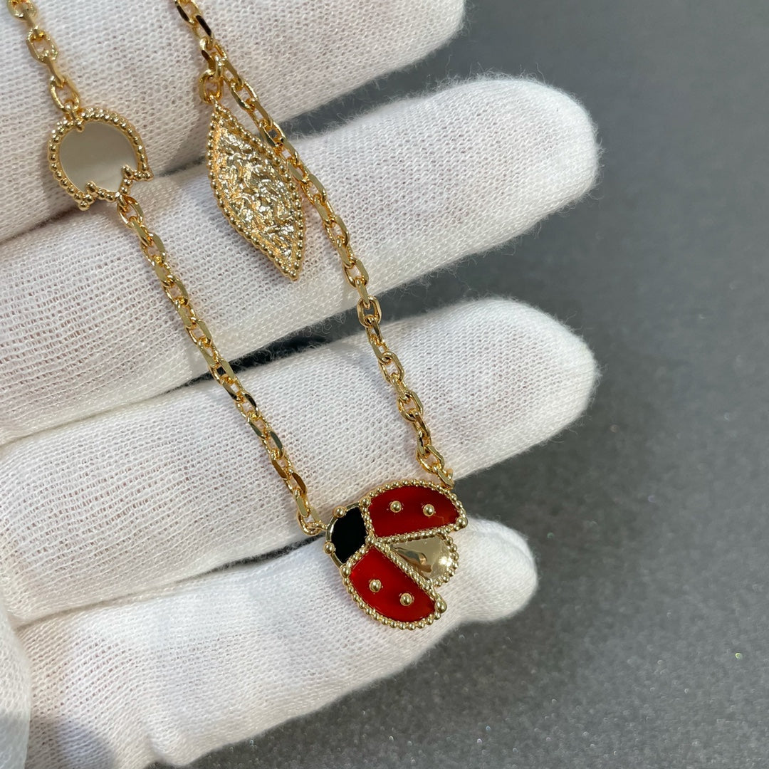 [LUXORA]LUCKY SPRING 15 MOTIFS GOLD NECKLACE