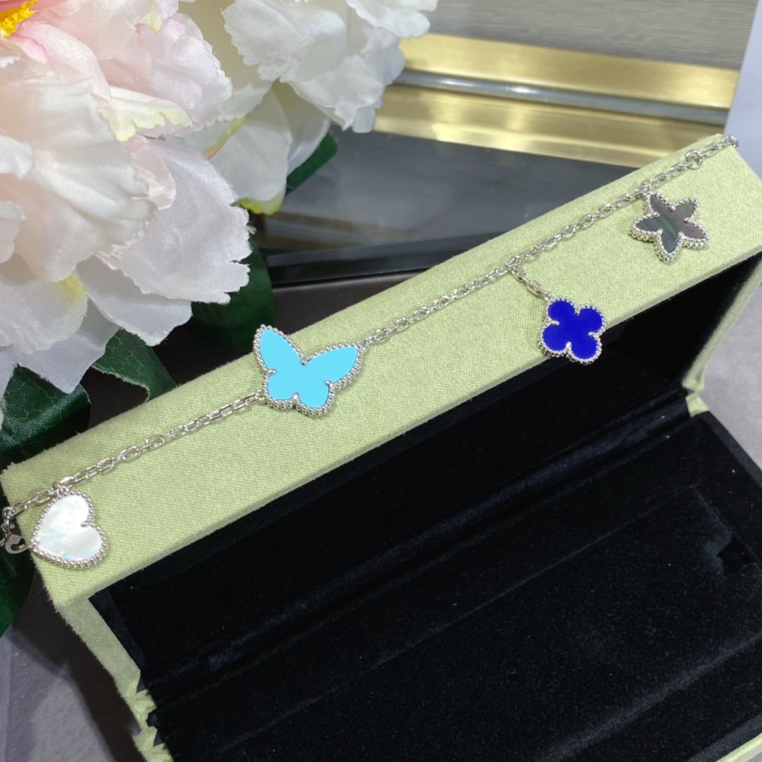 [LUXORA]LUCKY SPRING SILVER BRACELET 4 MOTIF