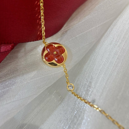 [LUXORA]SUN PEDANT CARNELIAN BRACELET
