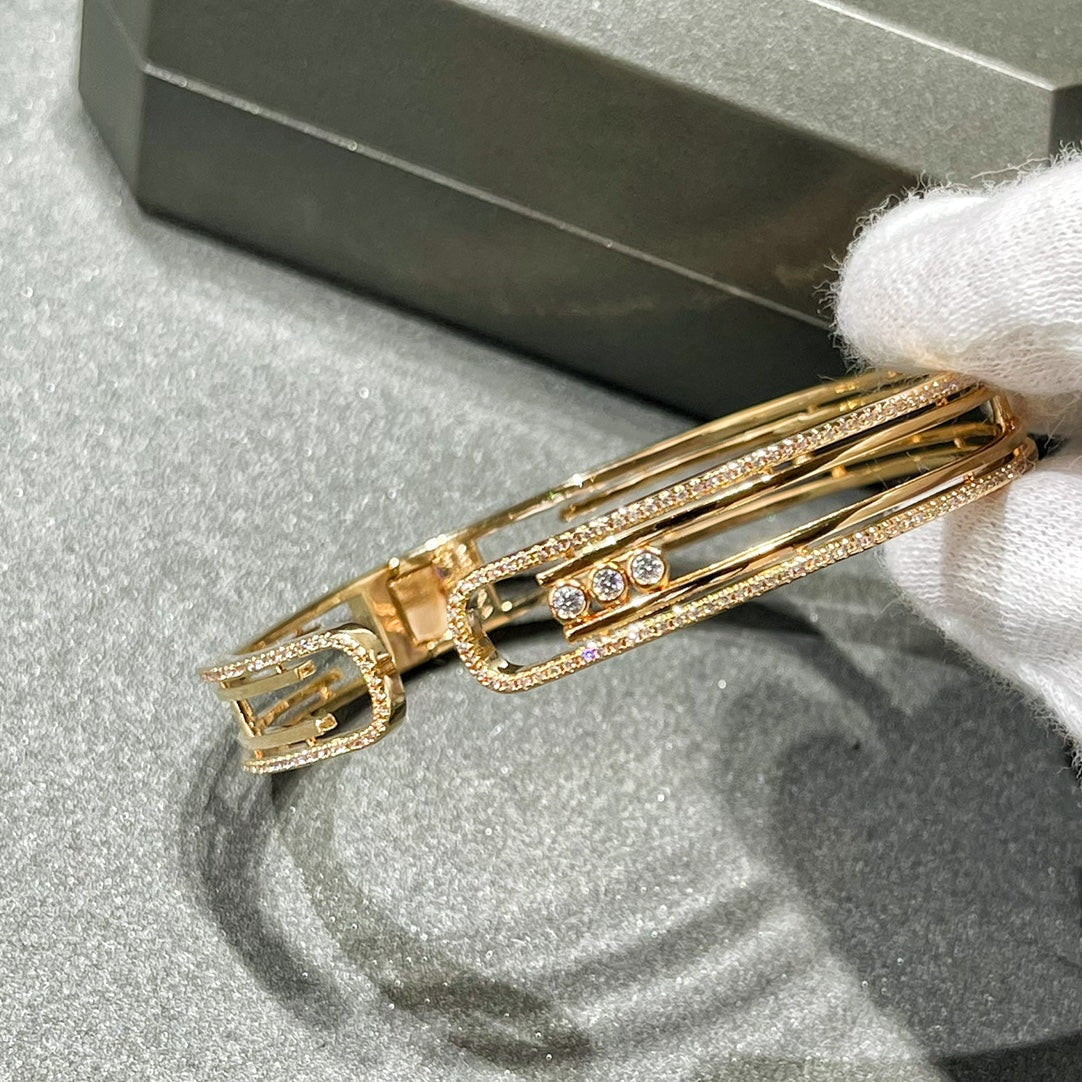[LUXORA]MOVE 10TH PAVED DIAMOND BRACELET