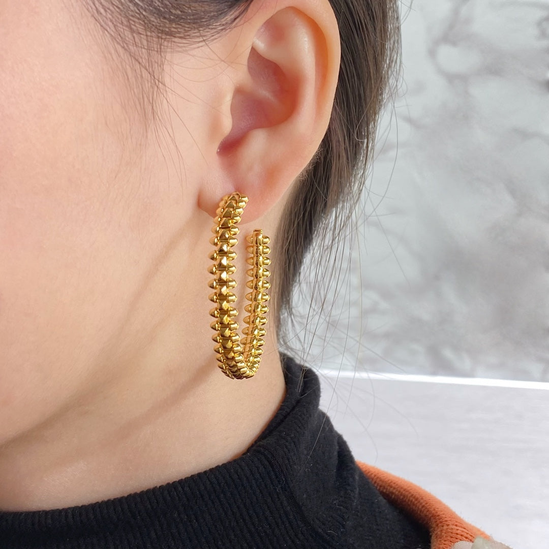 [LUXORA]CLASH LARGE HOOP EARRINGS
