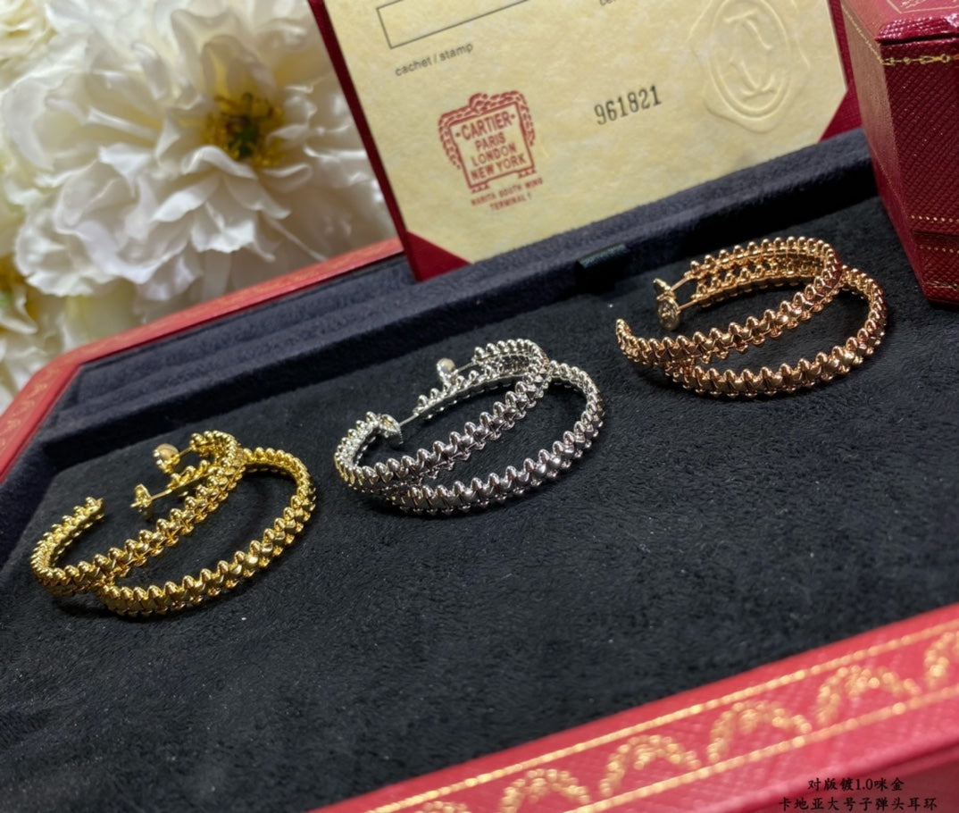 [LUXORA]CLASH LARGE HOOP EARRINGS