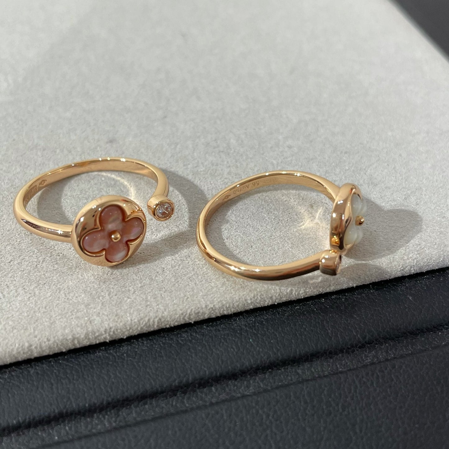 [LUXORA]SUN 1 DIAMOND PINK MOP RING