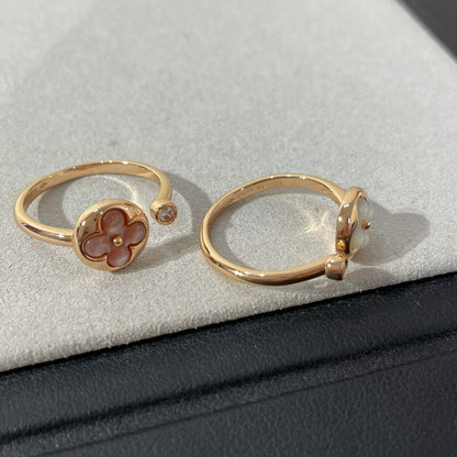 [LUXORA]SUN 1 DIAMOND PINK MOP RING