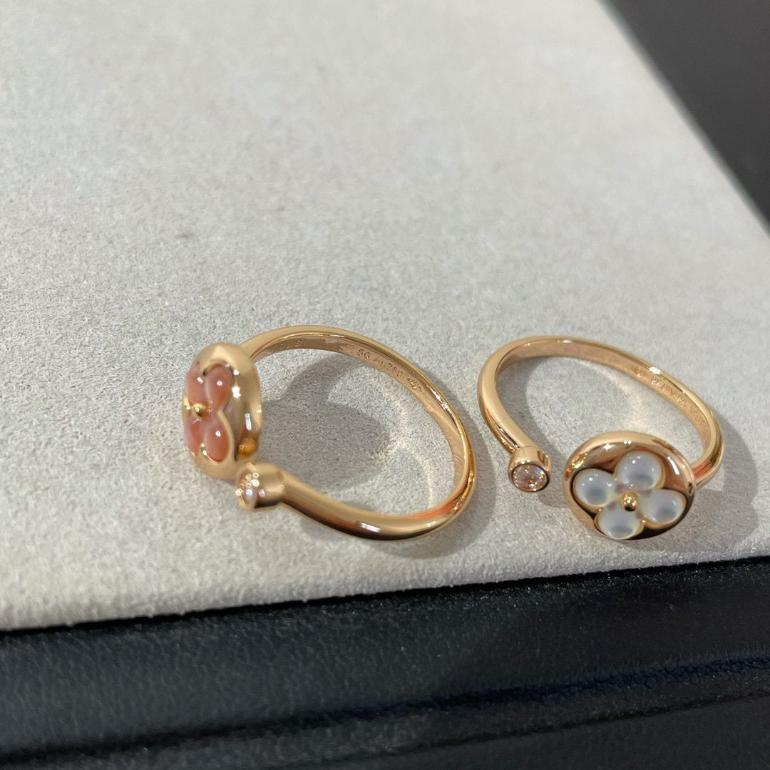 [LUXORA]SUN 1 DIAMOND PINK MOP RING