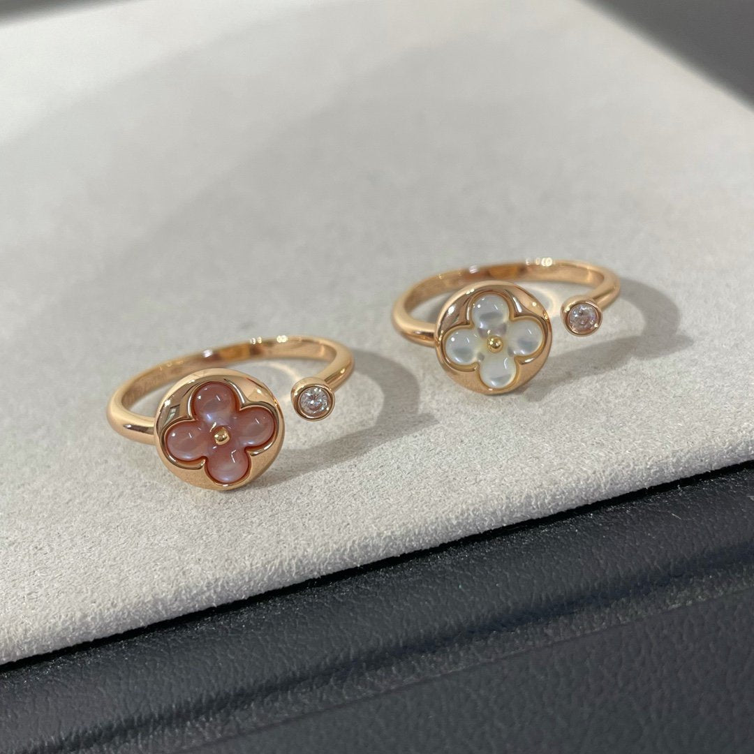 [LUXORA]SUN 1 DIAMOND PINK MOP RING