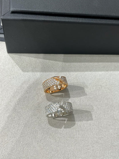 [LUXORA]LIENS EVIDENCE  DIAMOND PAVED RING