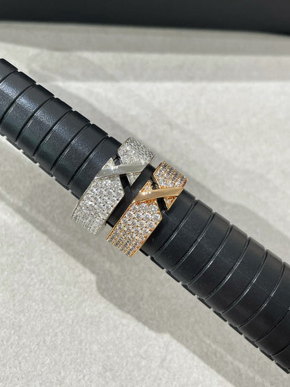 [LUXORA]LIENS EVIDENCE  DIAMOND PAVED RING