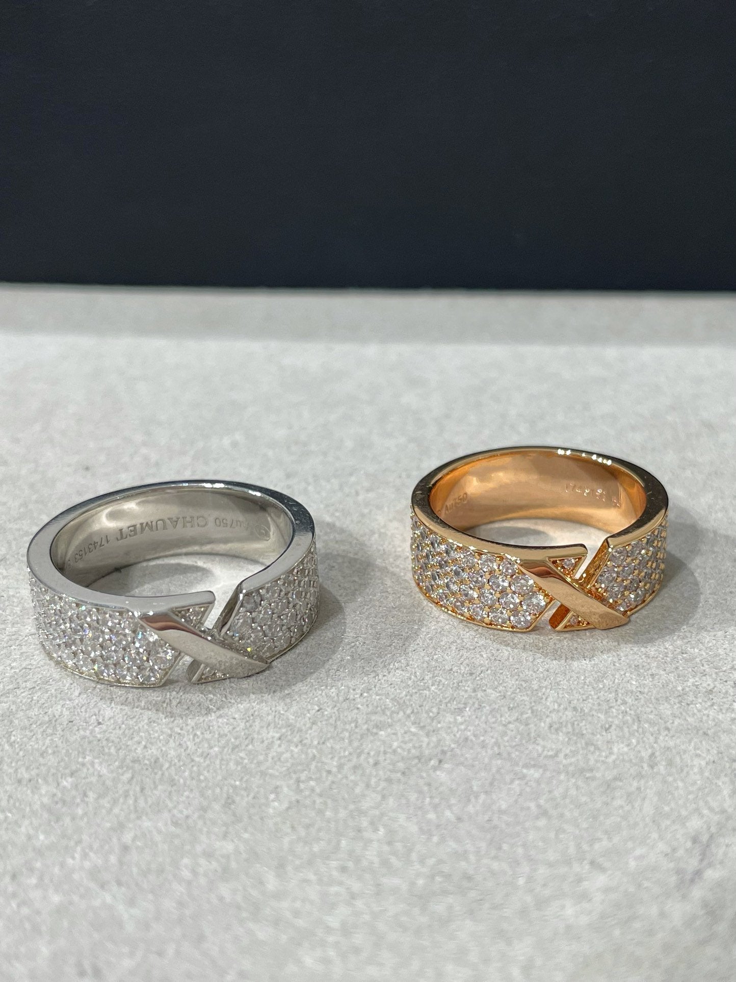 [LUXORA]LIENS EVIDENCE  DIAMOND PAVED RING