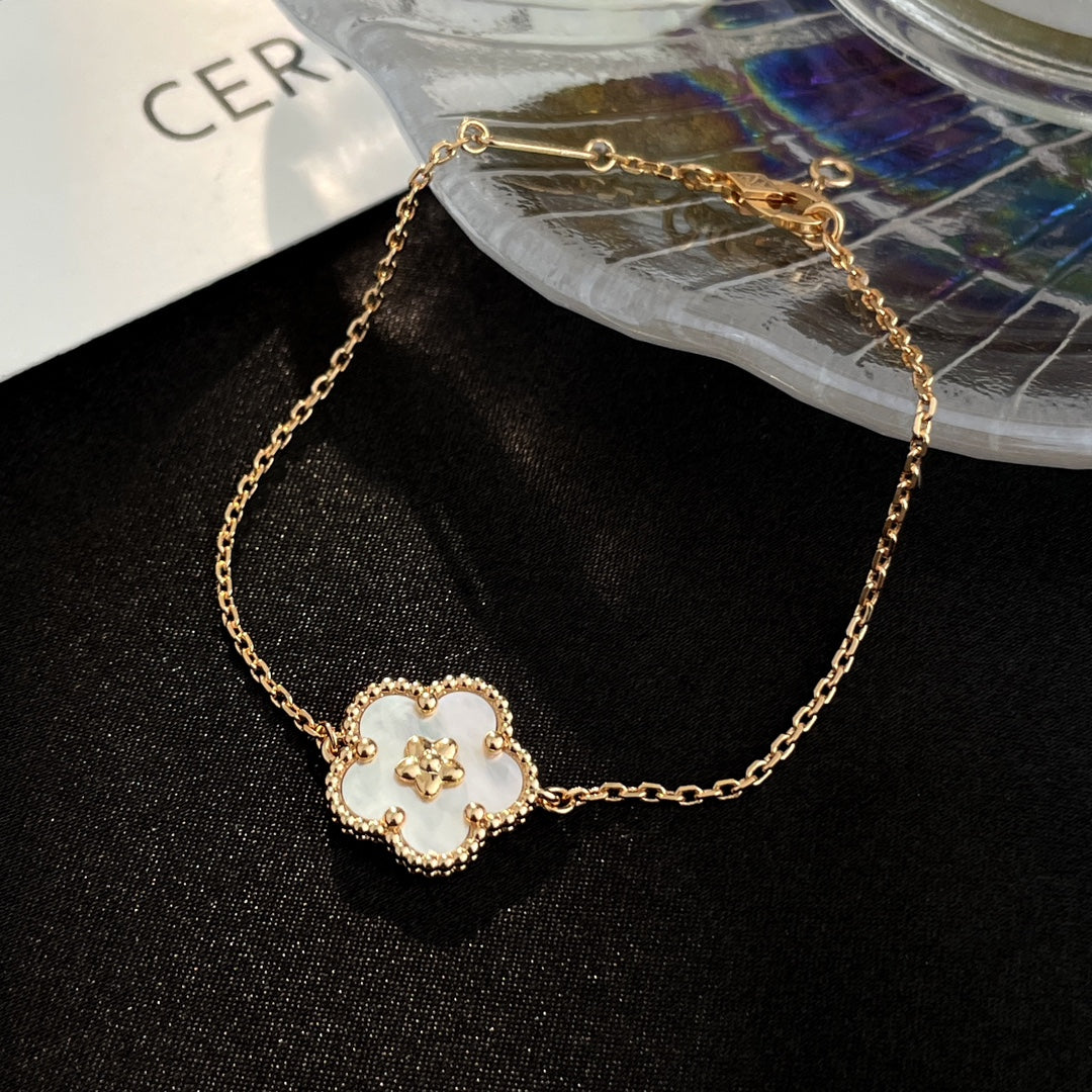 [LUXORA]LUCKY SPRING ROSE GOLD MOP BRACELET