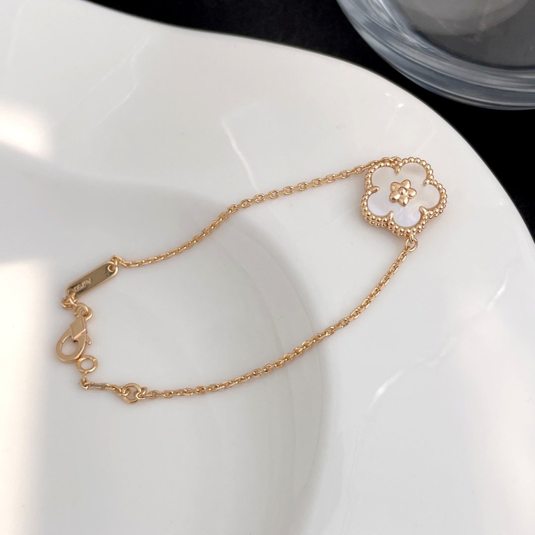 [LUXORA]LUCKY SPRING ROSE GOLD MOP BRACELET