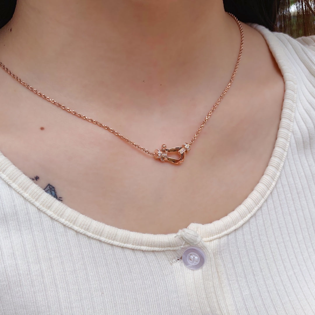 [LUXORA]FORCE 10 PINK GOLD DIAMOND NECKLACE