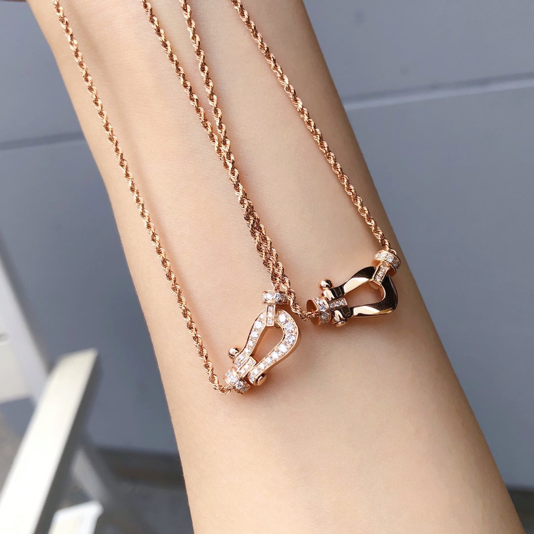 [LUXORA]FORCE 10 PINK GOLD DIAMOND NECKLACE