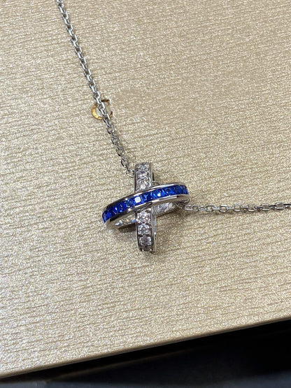 [LUXORA]LIENS DIAMOND SILVER NECKLACE