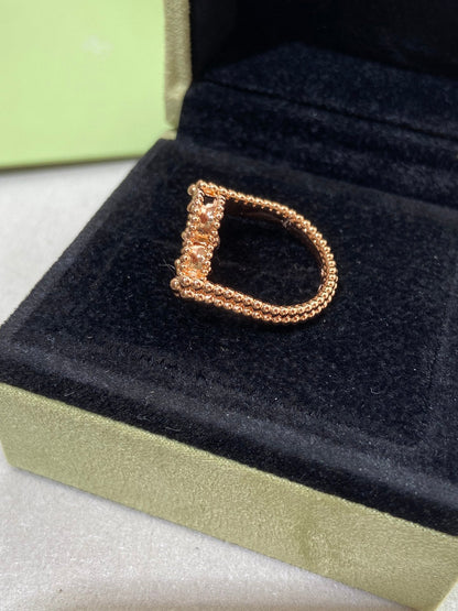 [LUXORA]CLOVER RIVERSIBLE ROSE GOLD RING