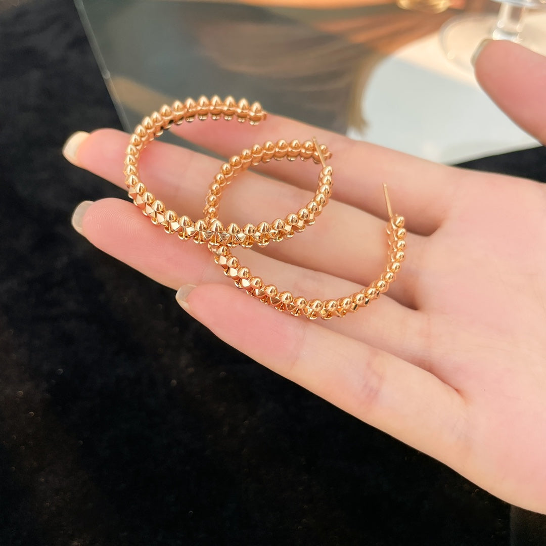 [LUXORA]CLASH HOOP EARRINGS