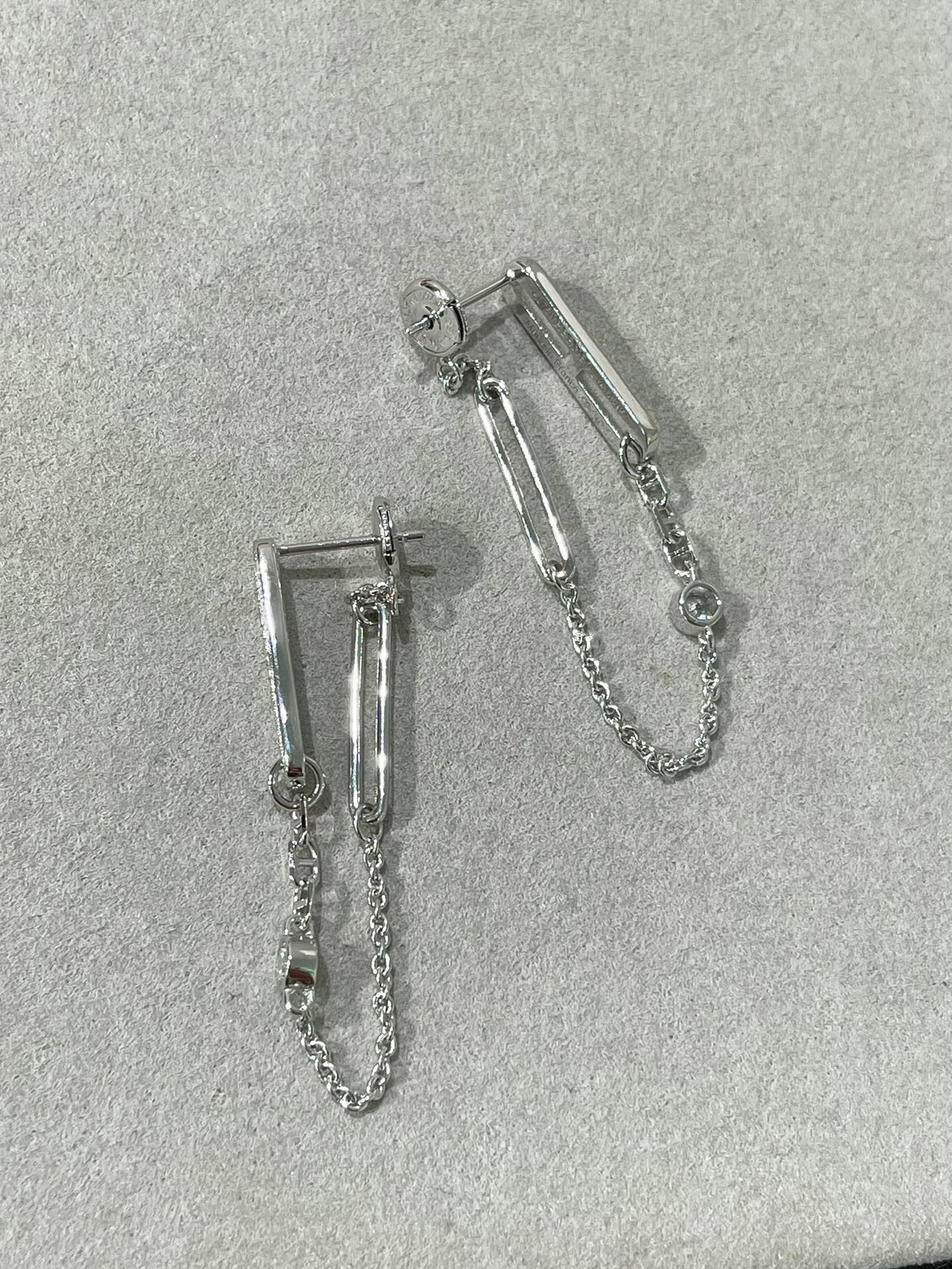 [LUXORA]CHAINE CHAOS DIAMOND DROP EARRINGS