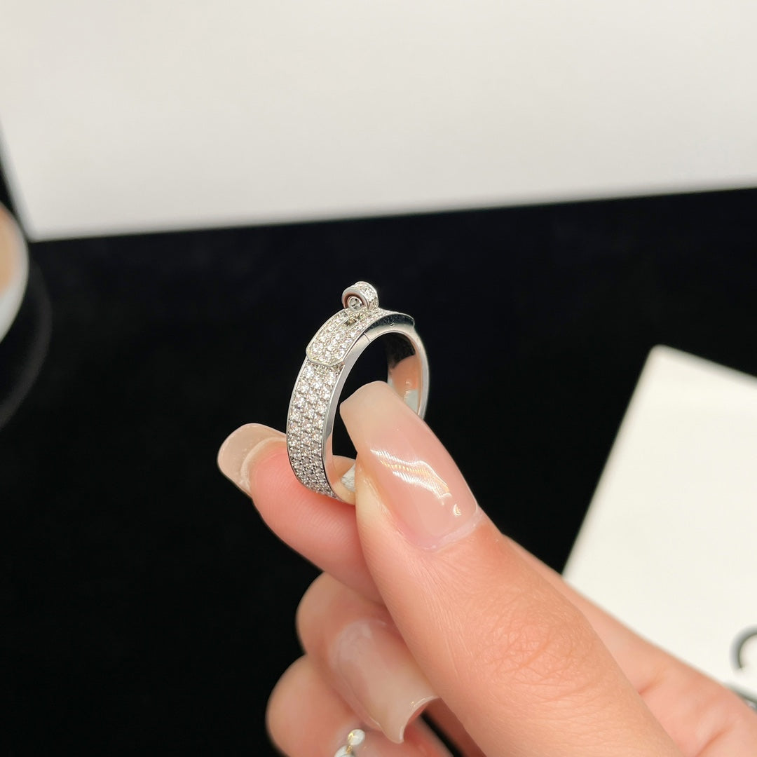 [LUXORA]KELLY SILVER DIAMOND RING