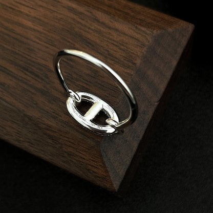 [LUXORA]RONDE SMALL SILVER DIAMOND RING
