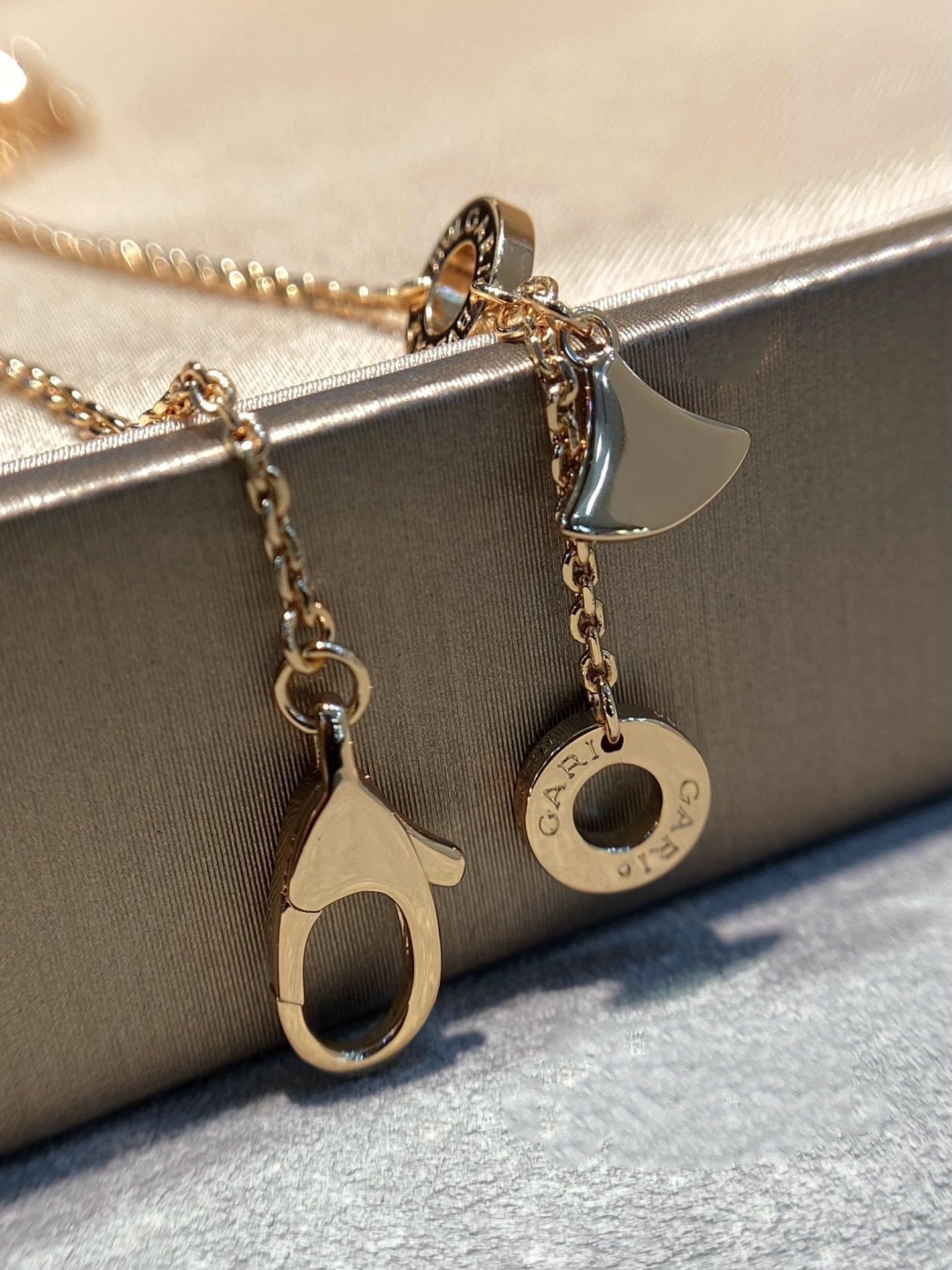 [LUXORA]DREAM MOP DIAMOND PAVED PINK GOLD NECKLACE
