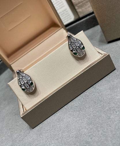 [LUXORA]SERPENT DIAMOND STUD EARRINGS