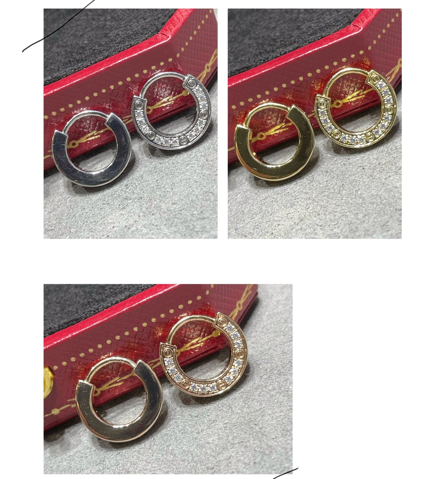 [LUXORA]LOVE DIAMOND EARRINGS