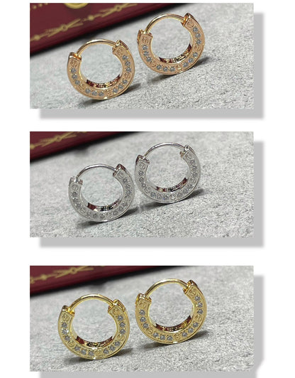 [LUXORA]LOVE DIAMOND EARRINGS