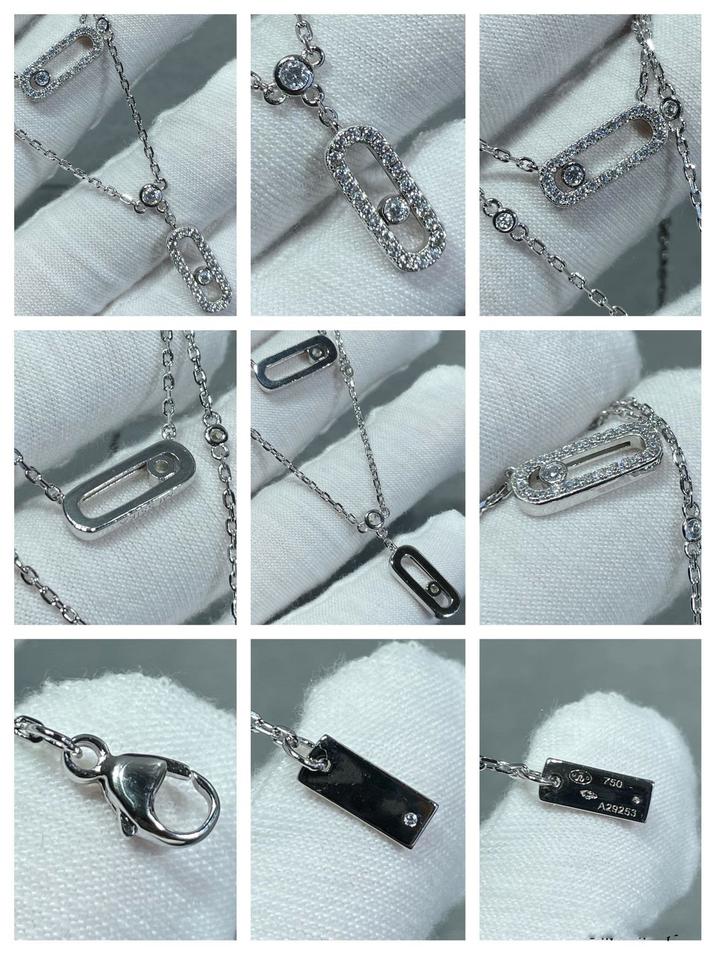 [LUXORA]MOVE 2 ROW DIAMOND NECKLACE