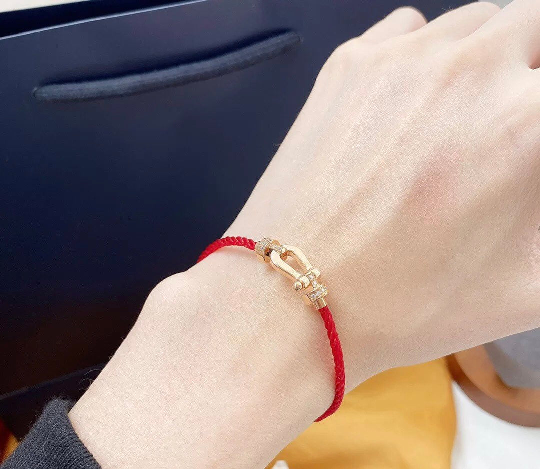 [LUXORA]FORCE 10 HALF DIAMOND PINK GOLD RED CORDERI LARGE AND MEDIUM MODEL