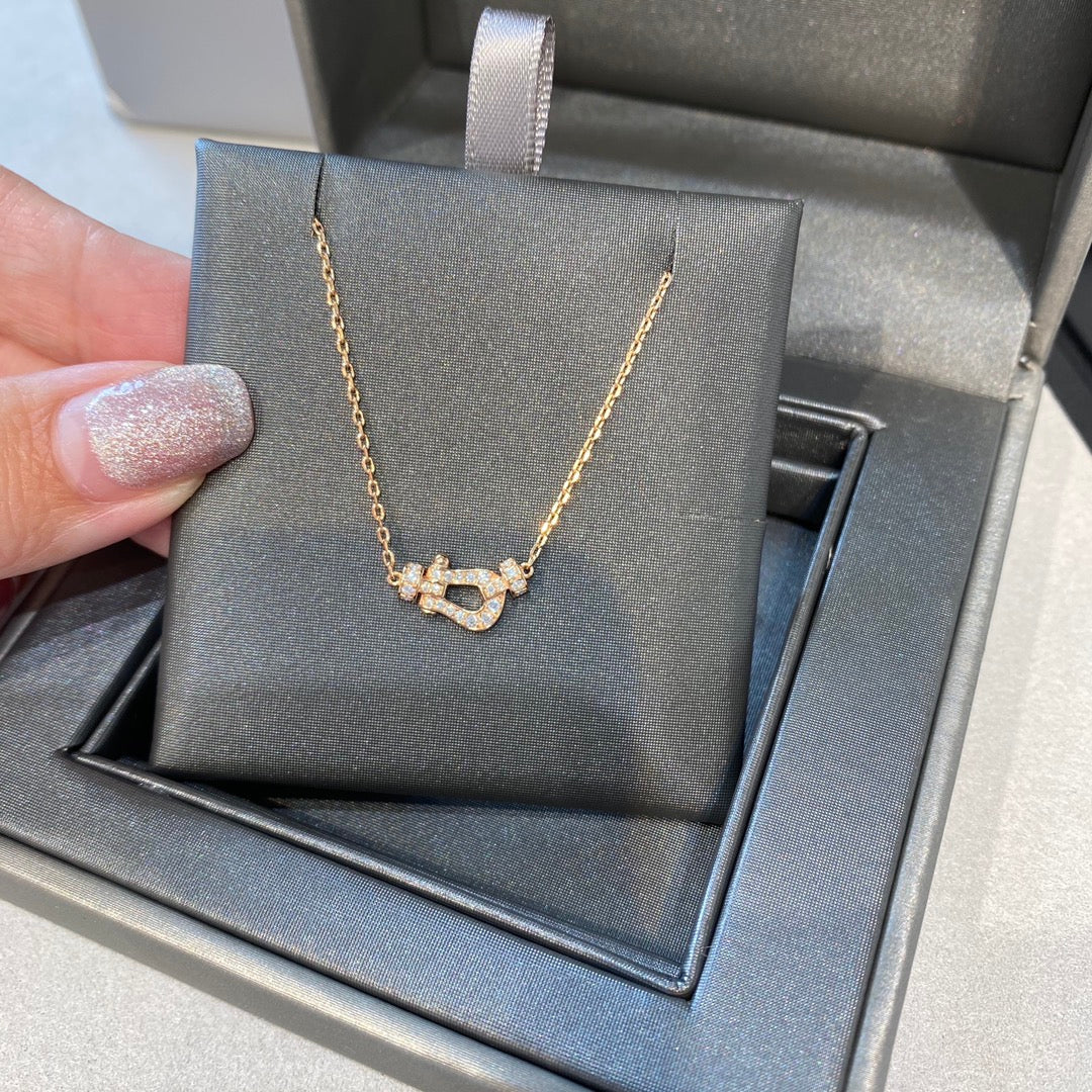 [LUXORA]FORCE 10 DIAMOND PINK GOLD NECKLACE MINI MODEL