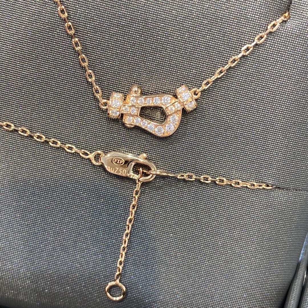 [LUXORA]FORCE 10 DIAMOND PINK GOLD NECKLACE MINI MODEL