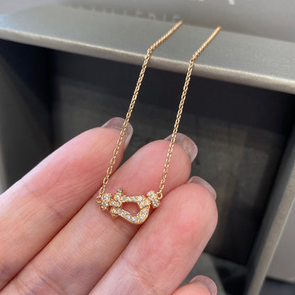 [LUXORA]FORCE 10 DIAMOND PINK GOLD NECKLACE MINI MODEL