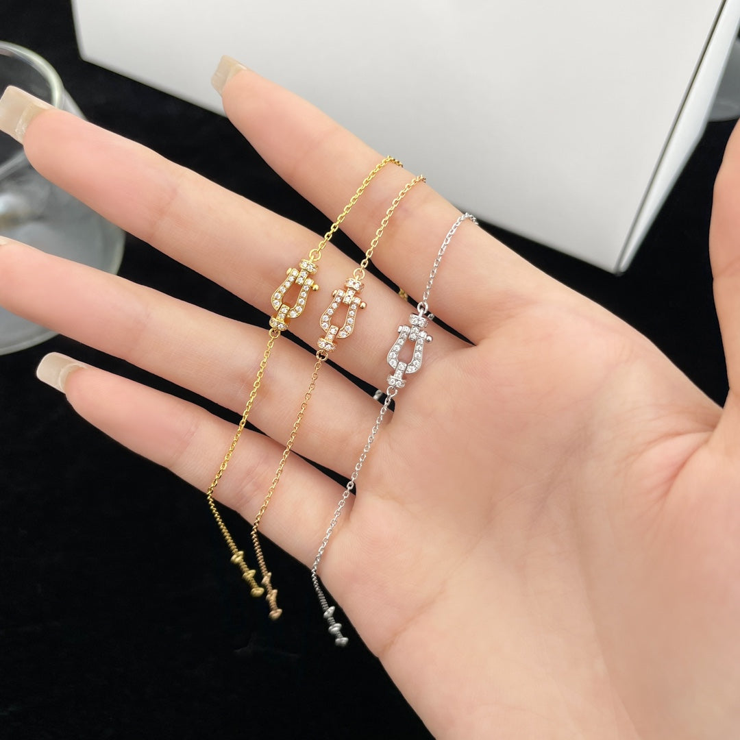 [LUXORA]FORCE 10 FULL DIAMOND BUCKLE CHAIN LINK MINI MODEL