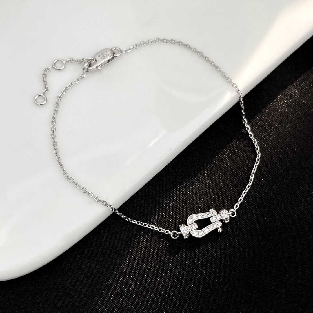 [LUXORA]FORCE 10 FULL DIAMOND BUCKLE CHAIN LINK MINI MODEL