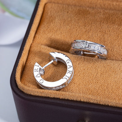 [LUXORA]ZERO 1 MINI SILVER DIAMOND EARRINGS