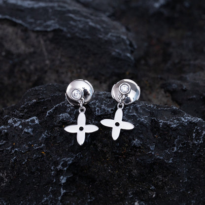 [LUXORA]VIDYLLE SILVER DIAMOND MINI DROP EARRINGS