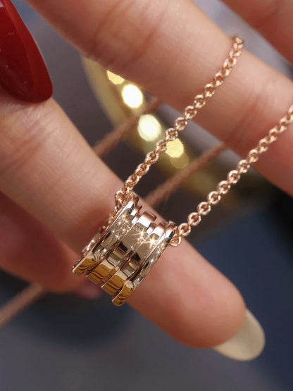 [LUXORA]ZERO 1 PINK GOLD NECKLACE