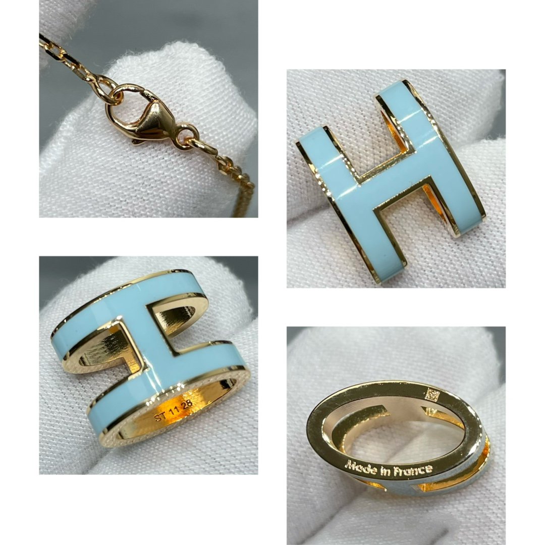 [LUXORA]POP H SKY BLUE NECKLACE