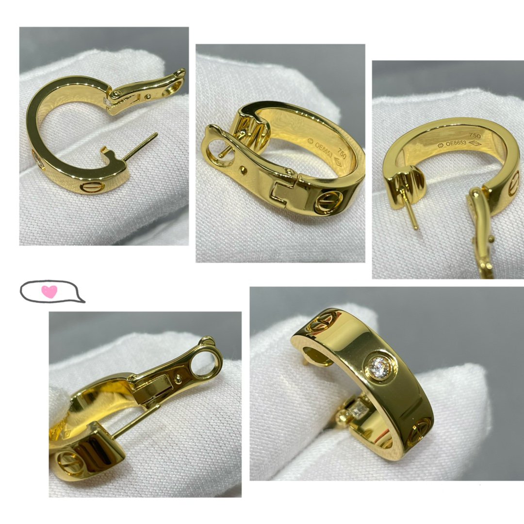 [LUXORA]LOVE 5.5MM 1 DIAMOND EARRINGS