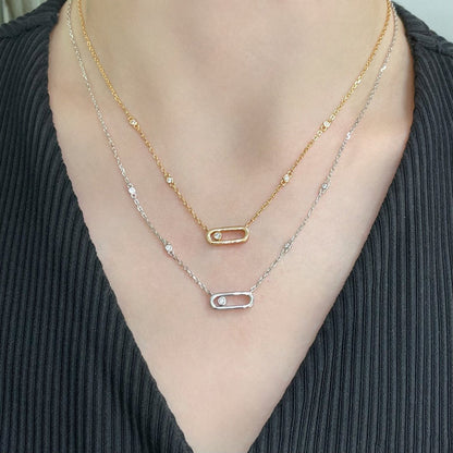 [LUXORA]MOVE UNO DIAMOND NECKLACE