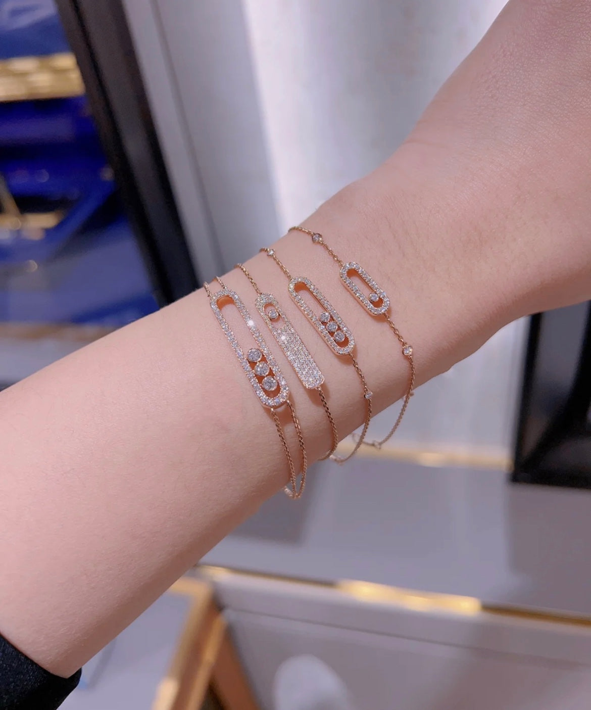 [LUXORA]MOVE CLASSIQUE DIAMOND PAVED BRACELET